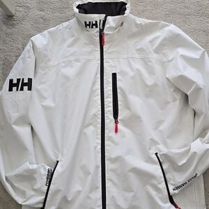 Helly Hansen White Performance Jacket with Black Accents